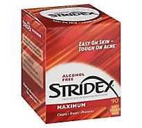 Stridex Acne Medication Maximum Soft Touch Pads - 90 Count