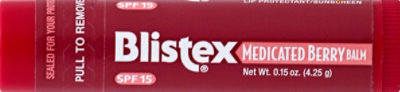 Blistex Lip Protectant/Sunscreen Medicated Lip Balm SPF 15 - 0.15 Oz - Image 2