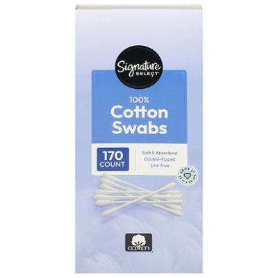 Signature Select Cotton Swabs - 170 Count - Image 1
