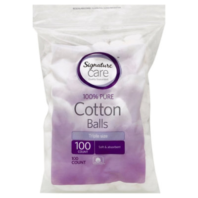 Pure-Aid 100% Cotton Balls, 100ct – Kareway