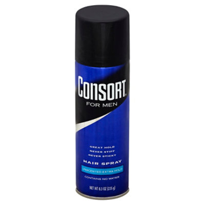 Consort For Men Hair Spray Extra Hold Unscented 8.3 Oz Safeway