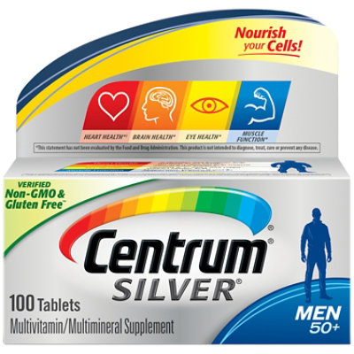  Centrum Silver Multivitamin/Multimineral Tablets Men 50+ - 100 Count 