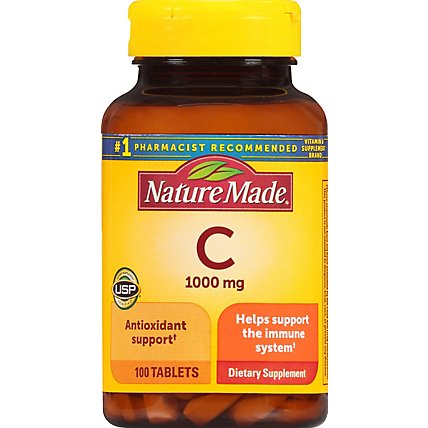 Nature Made Vitamin C 1000 Milligram Tablets - 100 Count - Image 2
