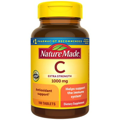 Nature Made Vitamin C 1000 Milligram Tablets - 100 Count - Image 1