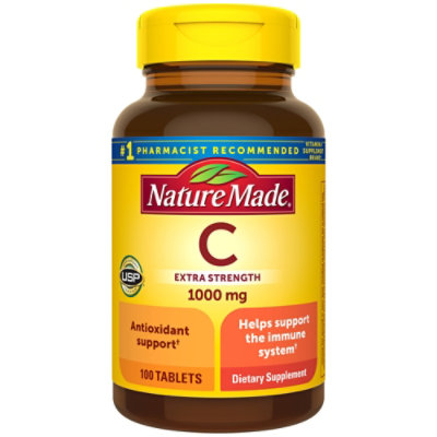 Nature Made Vitamin C 1000 Milligram Tablets - 100 Count - Image 1