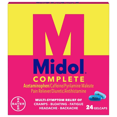 Midol Complete Pain Reliever Maximum Strength Gelcaps - 24 Count - Image 3