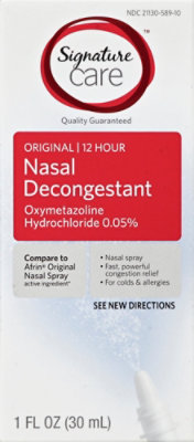 Signature Select/Care Nasal Spray Decongestant Original 12 Hour - 1 Fl. Oz. - Image 2