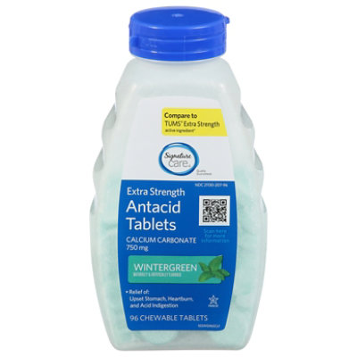Signature Select/Care Extra Strength Wintergreen Antacid Tablets - 96 Count - Image 1