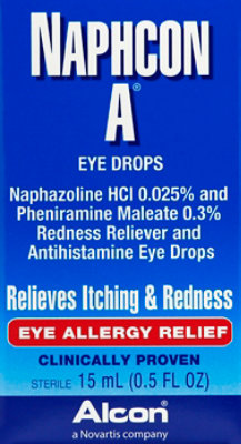 Alcon Naphcon A Eye Drops Eye Allergy Relief - 0.5 Fl. Oz. - Image 2