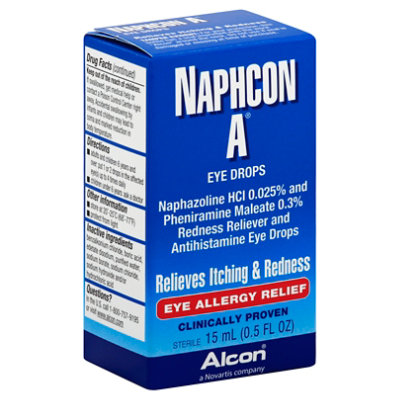 Alcon Naphcon A Eye Drops Eye Allergy Relief - 0.5 Fl. Oz. - Kings Food ...