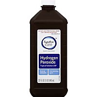 Signature Care Hydrogen Peroxide Topical Solution USP First Aid Antiseptic - 32 Fl. Oz. - Image 2
