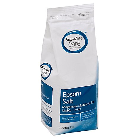 Signature Care Epsom Salt Magnesium Sulfate USP - 4 Lb