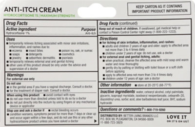 Signature Select/Care Anti Itch Cream Hydrocortisone 1% Maximum Strength - 1 Oz - Image 4