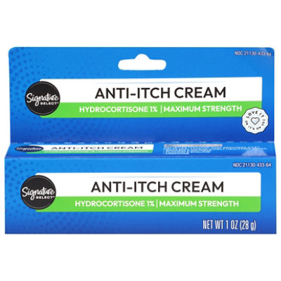 Signature Care Anti Itch Cream Hydrocortisone 1% Maximum Strength - 1 Oz