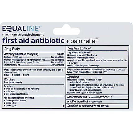 Signature Care Antibiotic Ointment Triple + Pain Relief First Aid Maximum Strength - 1 Oz - Image 2