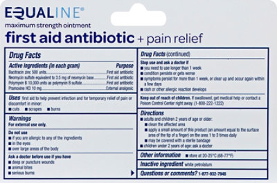 Signature Select/Care Antibiotic Ointment Triple + Pain Relief First Aid Maximum Strength - 1 Oz - Image 3