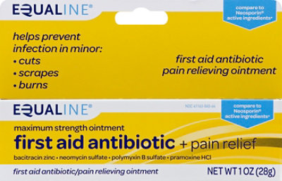 Signature Select/Care Antibiotic Ointment Triple + Pain Relief First Aid Maximum Strength - 1 Oz - Image 2