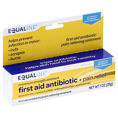 Signature Select/Care Antibiotic Ointment Triple + Pain Relief First Aid Maximum Strength - 1 Oz - Image 1