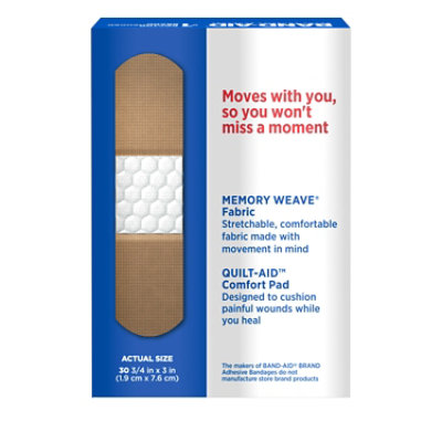 BAND-AID Brand Adhesive Bandages Flexible Fabric All One Size - 30 Count - Image 5