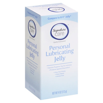 Signature Select/Care Lubricating Jelly Personal Gentle And Safe - 4 Oz - Image 1