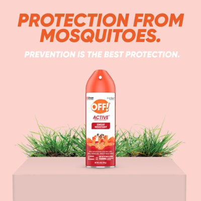 Off! Active Insect Repellent Sweat Resistant Aerosol Spray - 6 Oz - Image 3