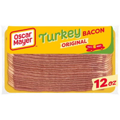 Oscar Mayer Gluten Free Turkey Bacon with 58% Less Fat & 57% Less Sodium - 12 Oz - Image 1