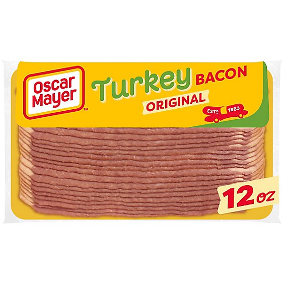 Oscar Mayer Gluten Free Turkey Bacon with Less Fat & Less Sodium Slices - 12 Oz