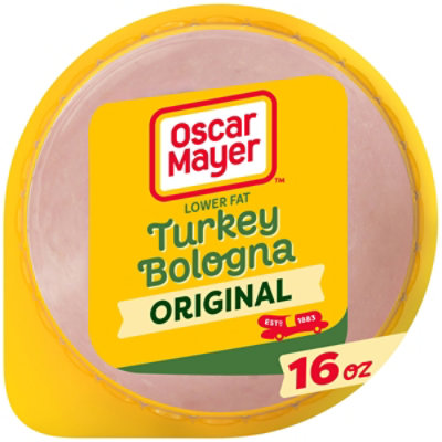 Oscar Mayer Turkey Bologna Sliced Lunch Meat with 50% Lower Fat Pack - 16 Oz