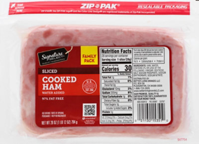 Signature Select Ham Cooked Water Added 97% Fat Free - 28 Oz - Image 2
