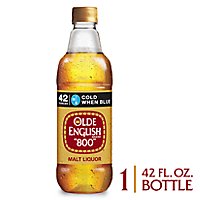 Olde English 800 Beer American Style Malt Liquor 7.5% ABV Bottle - 42 Fl. Oz. - Image 1