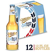 Miller64 Beer American Style Light Lager 2.8% ABV Bottles - 12-12 Fl. Oz. - Image 1