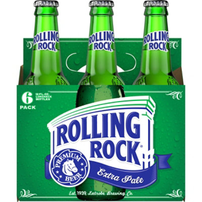 Rolling Rock Extra Pale Beer Bottles - 6-12 Fl. Oz. - Image 4