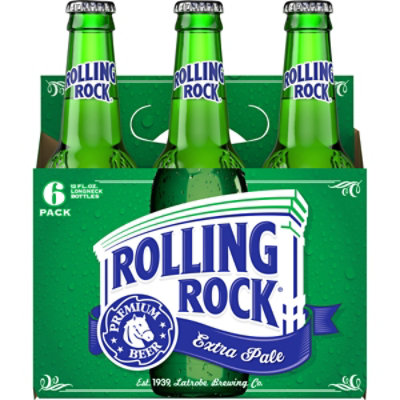 Rolling Rock Extra Pale Beer Bottles - 6-12 Fl. Oz. - Image 2