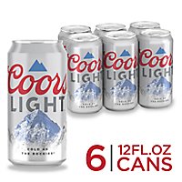 Coors Light Beer American Style Light Lager 4.2% ABV Cans - 6-12 Fl. Oz. - Image 1