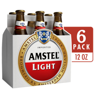 Amstel Light Lager Beer Bottles - 6-12 Fl. Oz. - Image 3