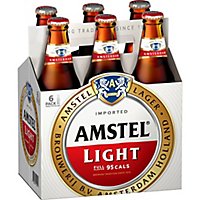 Amstel Light Lager Beer Bottles - 6-12 Fl. Oz. - Image 1