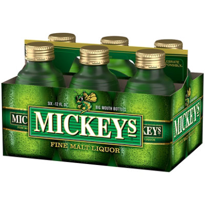 Mickeys American Style Malt Liquor Beer 5.6% ABV Bottles - 6-12 Fl. Oz. - Image 2