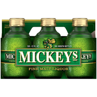 Mickeys American Style Malt Liquor Beer 5.6% ABV Bottles - 6-12 Fl. Oz. - Image 2