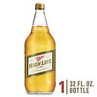 Miller High Life Beer American Style Lager 4.6% ABV Bottle - 32 Fl. Oz. - Image 1
