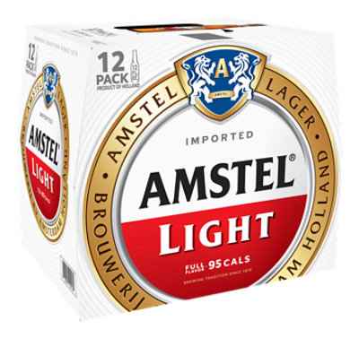 Amstel Light Lager Beer Bottles - 12-12 Fl. Oz. - Image 1