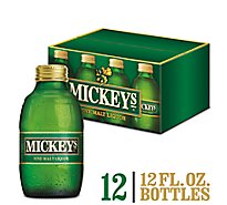 Mickeys Beer American Style Malt Liquor 5.6% ABV Bottles - 12-12 Fl. Oz.