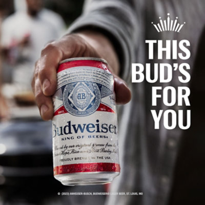 Budweiser American Lager Beer in Cans - 24 - 12 Fl. Oz. - Image 3