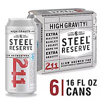 Steel Reserve High Gravity Beer American Style Specialty Lager 8.1% ABV Bottle - 42 Fl. Oz. - Image 1