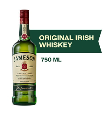 Jameson Whiskey Irish Triple Distilled 80 Proof - 750 Ml