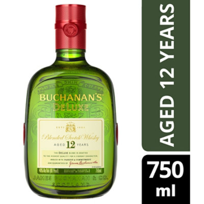 Buchanan's DeLuxe Aged 12 Years Blended Scotch Whisky - 750 Ml