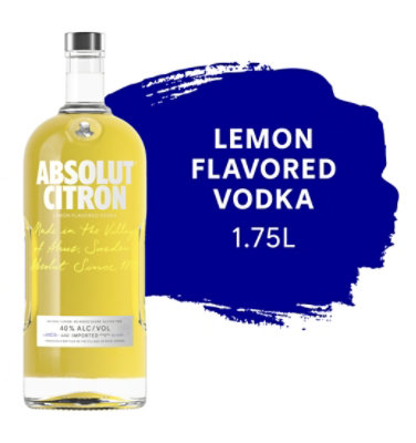 Absolut Vodka Citron 80 Proof - 1.75 Liter