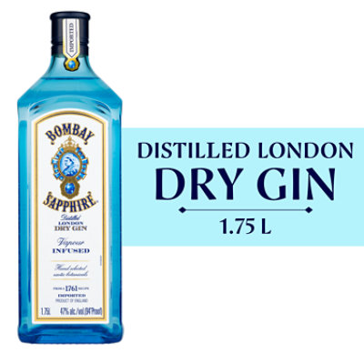 Bombay Sapphire Blue Gin - 1.75 Liter - Image 1