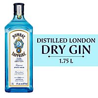 Bombay Sapphire Blue Gin - 1.75 Liter - Image 1