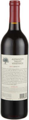 Alexander Valley Vineyards Merlot Wine - 750 Ml - Image 2