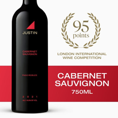 Justin Wine Paso Robles Cabernet Sauvignon - 750 Ml - Image 5